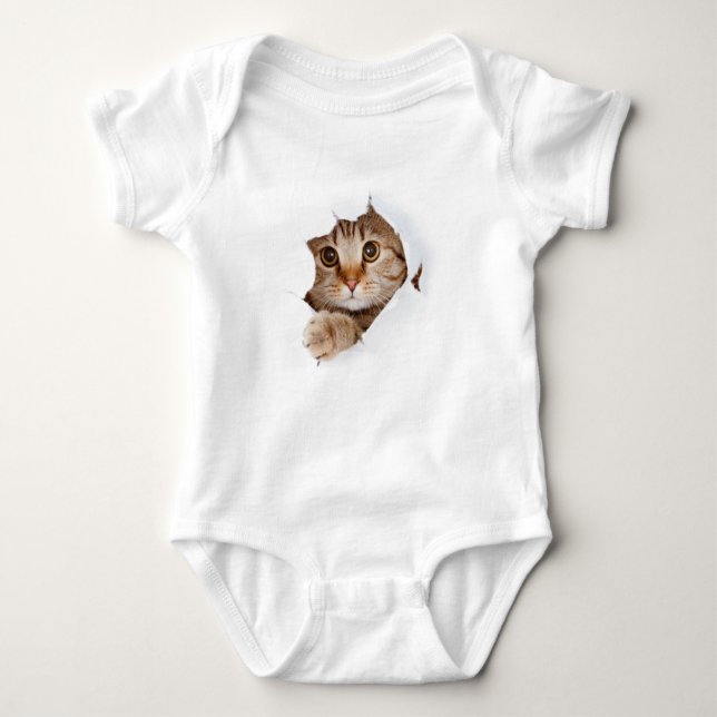 Camiseta de Gato Gato Gato - Criança Personalizada (Frente)