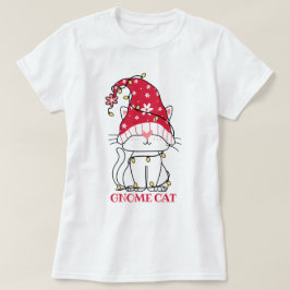 Camiseta de Gato Gnomo Fofo