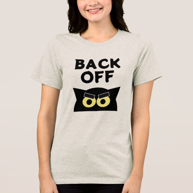 Camiseta de Gato Irritado para mulheres (Frente)