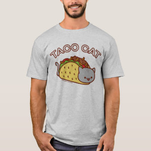 Camiseta de gato masculino - "TACO CAT"