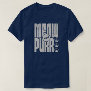 Camiseta de Gato Meow e Purr