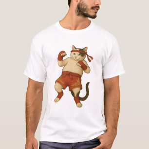 Camiseta de Gato Muay Tailandês - Artes Marciais E