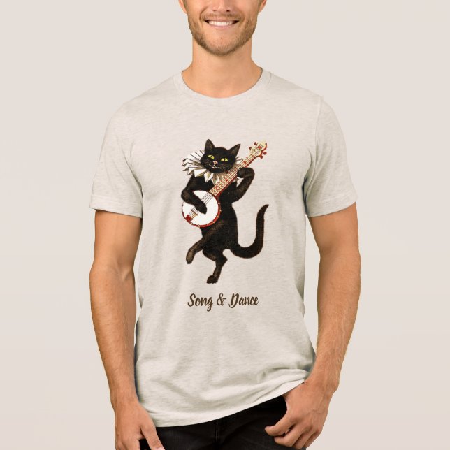 Camiseta de gato musical Song & Dance (Frente)