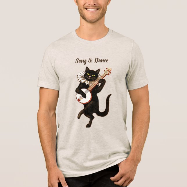 Camiseta de gato musical Song & Dance (Frente)