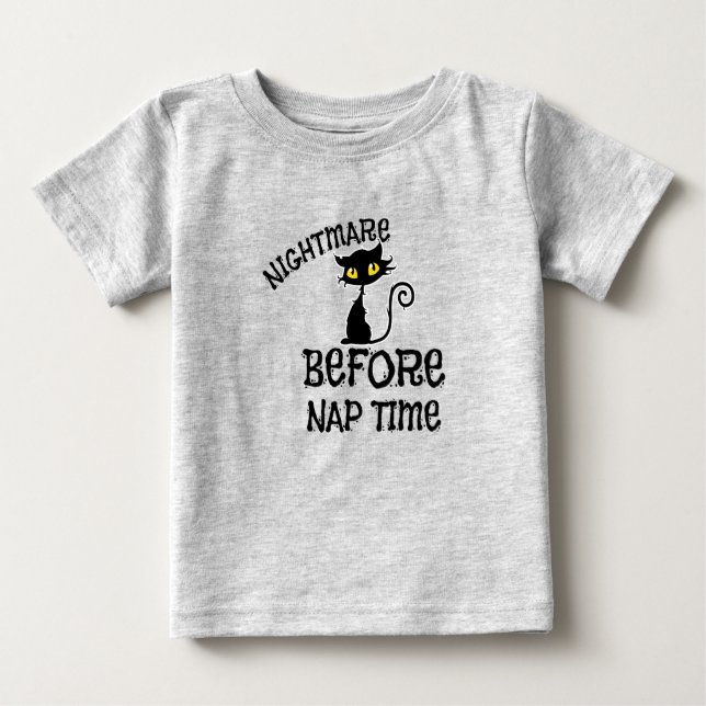 Camiseta de Gato Negro Halloween (Frente)