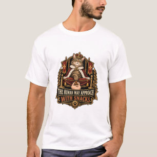 Camiseta de Gato - O Humano Pode Aproximar-se Com
