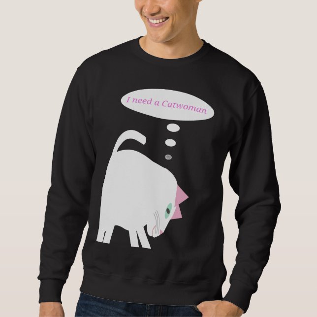 Camiseta de Gato Pensativo  (Frente)