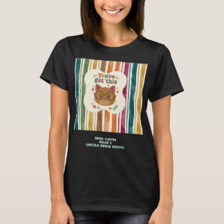 Camiseta de Gato Personalizada para Ensino Fundame