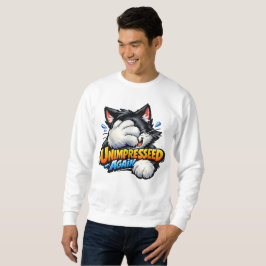 Camiseta de Gato Sem Impressão Engraçada - Meme Ma