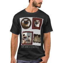 Camiseta De Gato Siamês, Nós Somos Uma Família