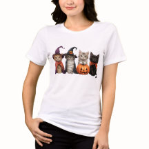 Camiseta de Gatos de Halloween
