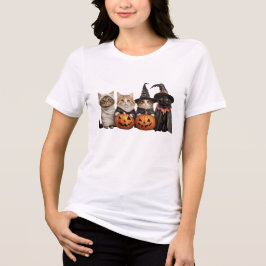 Camiseta de Gatos Fofos de Halloween 🎃