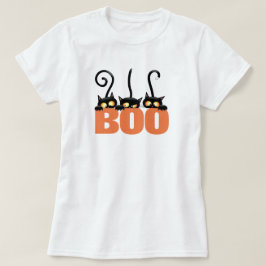 Camiseta de Gatos Pretos Assustadores