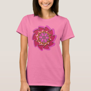 Camiseta de Geometria do Seguindo seu Coração