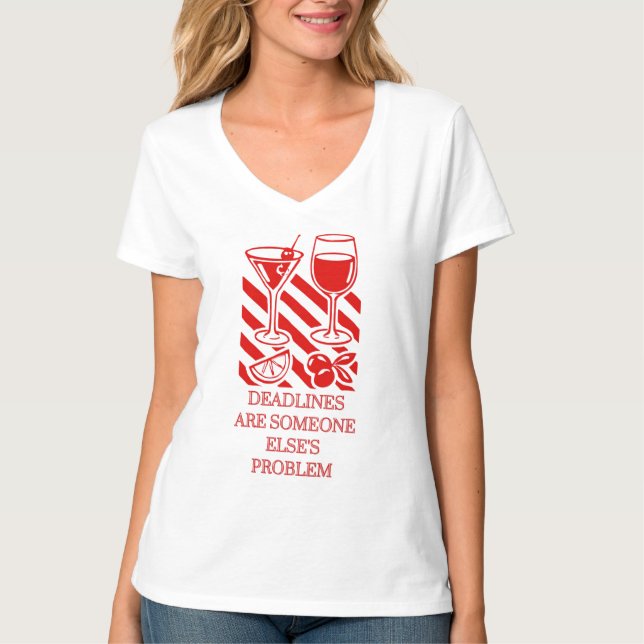 Camiseta de Gerente de Escritório Aposentado Prese (Frente)