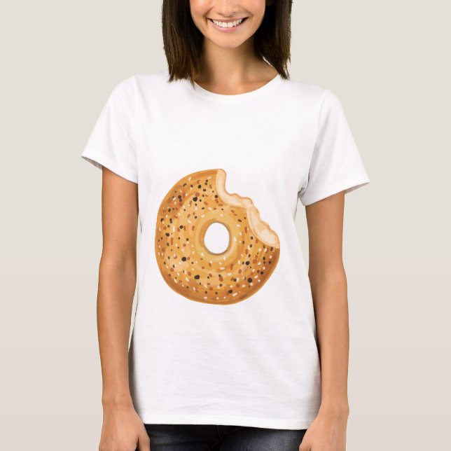 Camiseta de Gestante Bagel (Frente)