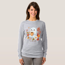 Camiseta de Ghost Bebendo Café - Vibrações Aconche