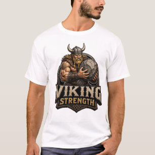 Camiseta de ginásio de musculação Viking Strength 