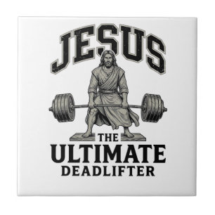 Camiseta de ginásio vintage Jesus Ultimate Deadlif