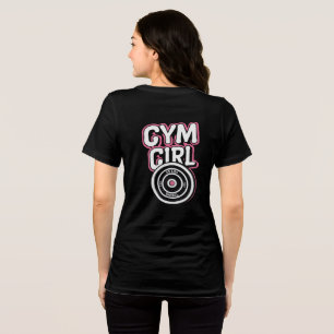 Camiseta de ginástica - Trabalho feminino forte e