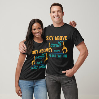 Camiseta de Ginástica Yoga Sky Above Earth Below