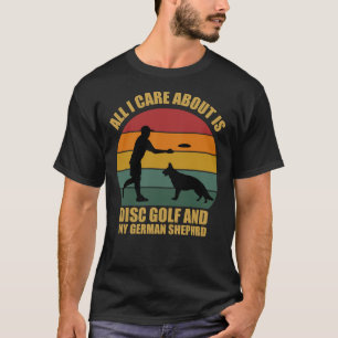 Camiseta De Golfe De Disco E German shepherd