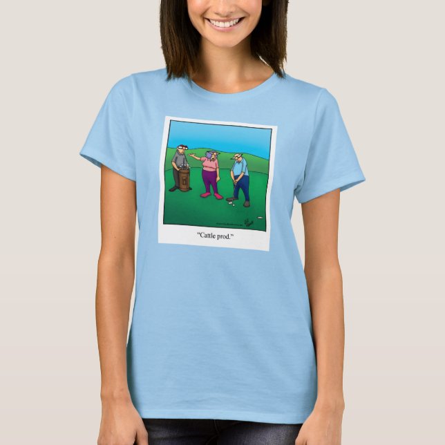 Camiseta De Golfe Engraçada Para Ela (Frente)