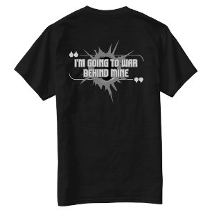 Camiseta de Golpe nas Costas Estou Indo para a Gue