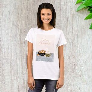 Camiseta Dê Graças por Noites Aconchegantes e Guloseimas de