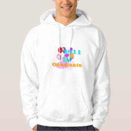 camiseta de graduado de 2011 balões e nuvens color