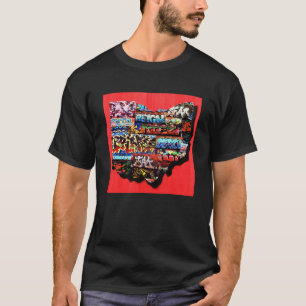 camiseta de grafite de Ohio