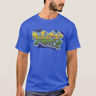Camiseta de Grafite de salto de cera da antiga esc
