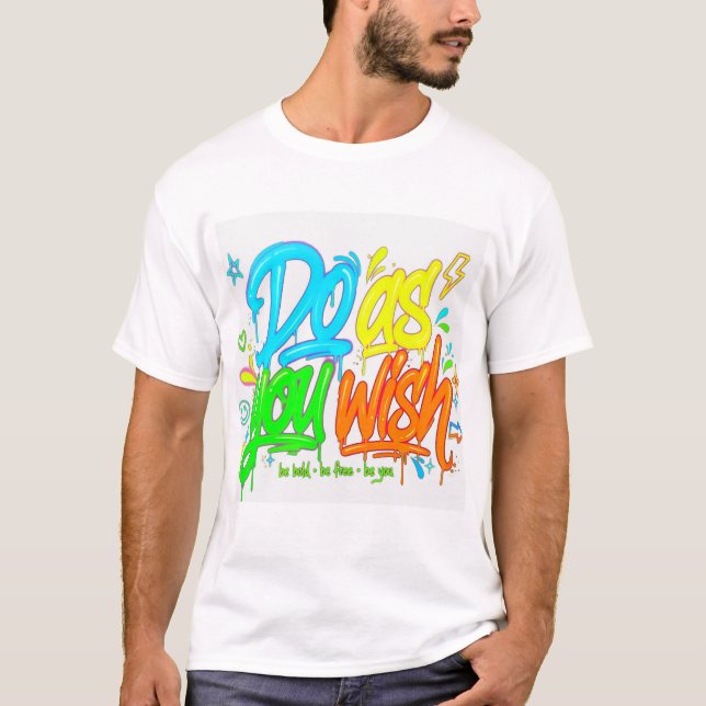 Camiseta de Grafite Faça Como Quiser (Frente)