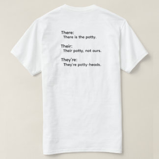 Camiseta de Gramática There Their They're