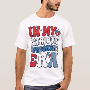 Camiseta de Gravidez Vintage da Era Grávida Patrió