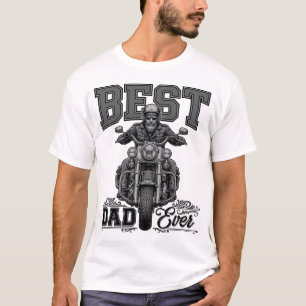Camiseta de Gravura Vintage de Motoqueiro Melhor P