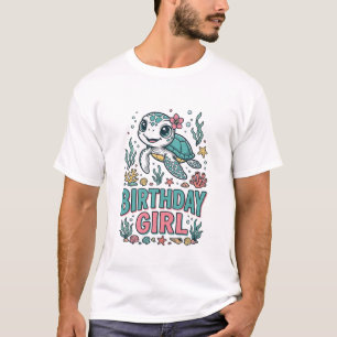 Camiseta de Gravura Vintage de Tartaruga Marinha d