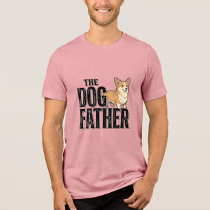 Camiseta De Gravura Vintage Dogfather Corgi Engraç