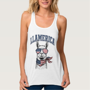 Camiseta de Gravura Vintage Llama Patriótica Llame