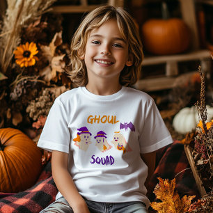 Camiseta de grupo de Halloween do Esquadrão Ghoul