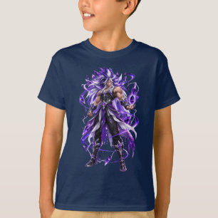 Camiseta de Guerreiro Fantasia Aura Roxa