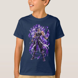 Camiseta de Guerreiro Fantasia Aura Roxa