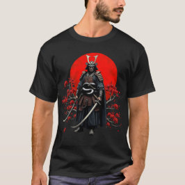 Camiseta de Guerreiro Samurai Japonês