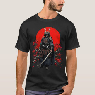 Camiseta de Guerreiro Samurai Japonês
