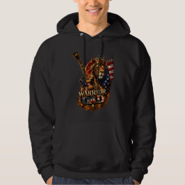 Camiseta de Guitarra com Bandeira Americana e Leão