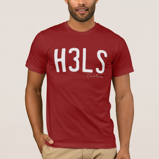 Camiseta De H3LS T do time do colégio YEAH (Frente)