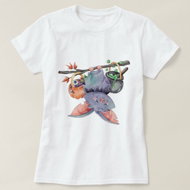 Camiseta de Halloween (Frente do Design)