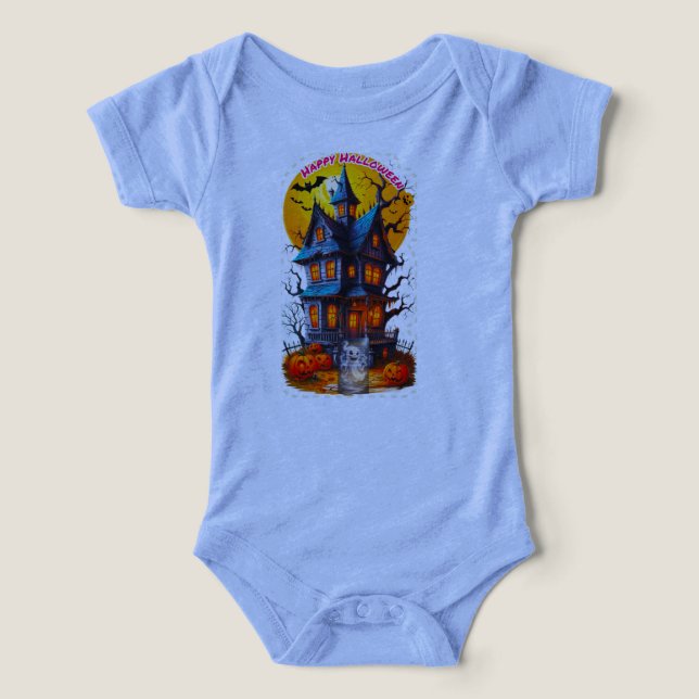 Camiseta de Halloween Assustadoramente Fofa para B (Design frontal)