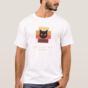 Camiseta de Halloween Black Cat Club