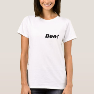 Camiseta de Halloween 'Boo!' Fantasma Fofo Laço